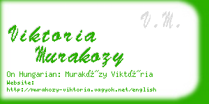 viktoria murakozy business card